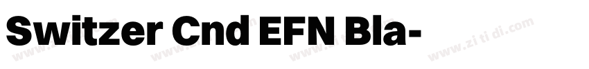 Switzer Cnd EFN Bla字体转换